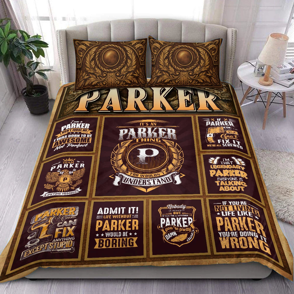 PARKER Limited Edition Personalized Bedding Set 13K1-BS3