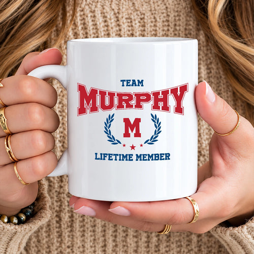 Team Your Name Lifetime Member Sporty Mug MURPHY 13K1 MG09