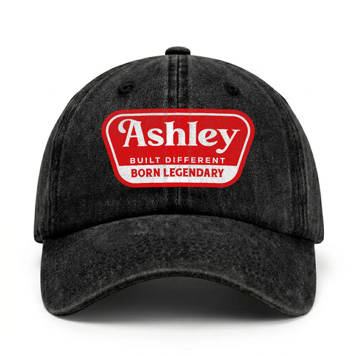 Built Different Born Legendary Red Logo Washed Cap ASHLEY 13K1 C63PF