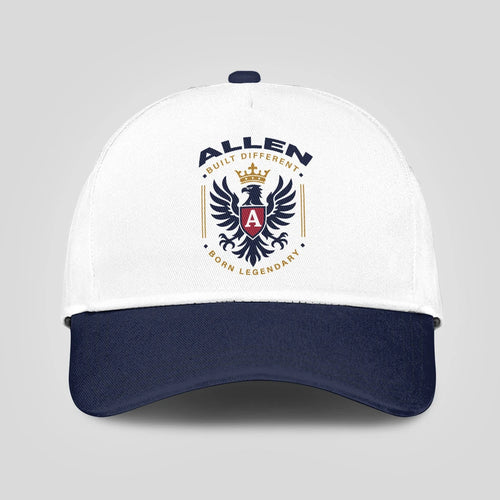 Built Different Born Legendary Elegant Blue And White Cap ALLEN 13K1 C76PF