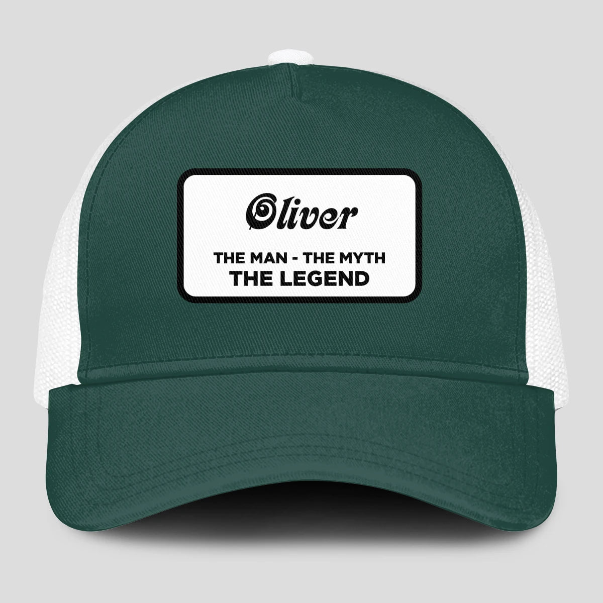 The Man The Myth The Legend Green And White Mesh Cap OLIVER 13K1 C198PF