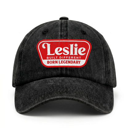 Built Different Born Legendary Red Logo Washed Cap LESLIE 13K1 C63PF