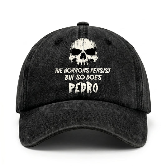The Horrors Persist But So Does Your Name Cool Skull Washed Cap PEDRO 13K1 C134PF