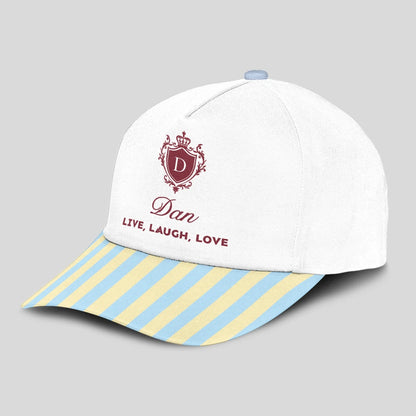 Live Laugh Love Blue And Yellow Luxury Cap DAN 13K1 C121PF