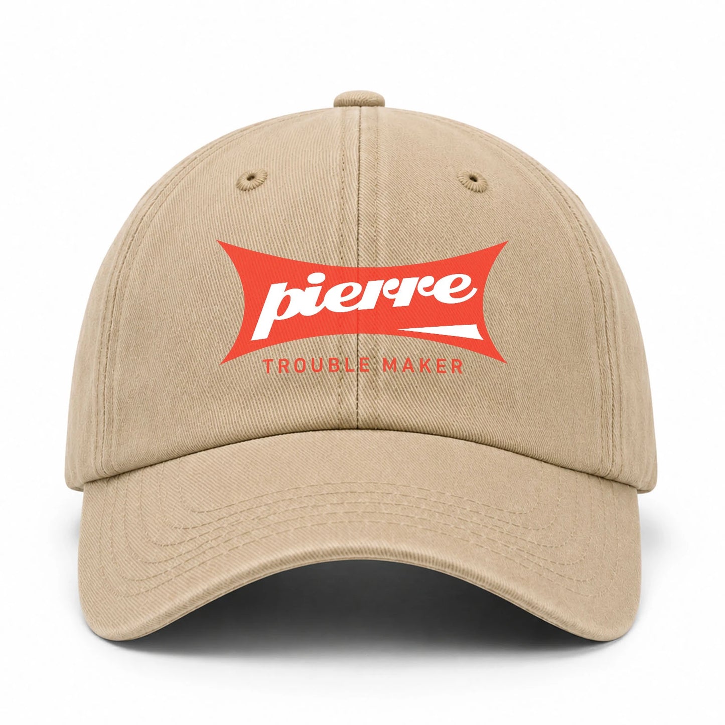 Trouble Maker Red Logo Washed Cap PIERRE 13K1 C78PF