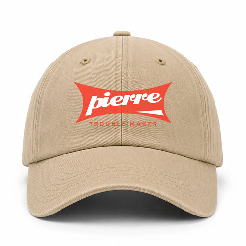 Trouble Maker Red Logo Washed Cap PIERRE 13K1 C78PF
