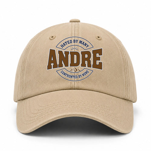Hated By Many Confronted By None Washed Cap ANDRE 13K1 C36PF