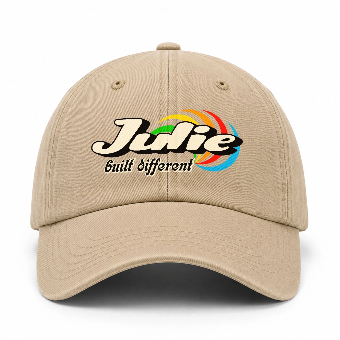 Your Name Built Different Retro Washed Cap JULIE 13K1 C55PF