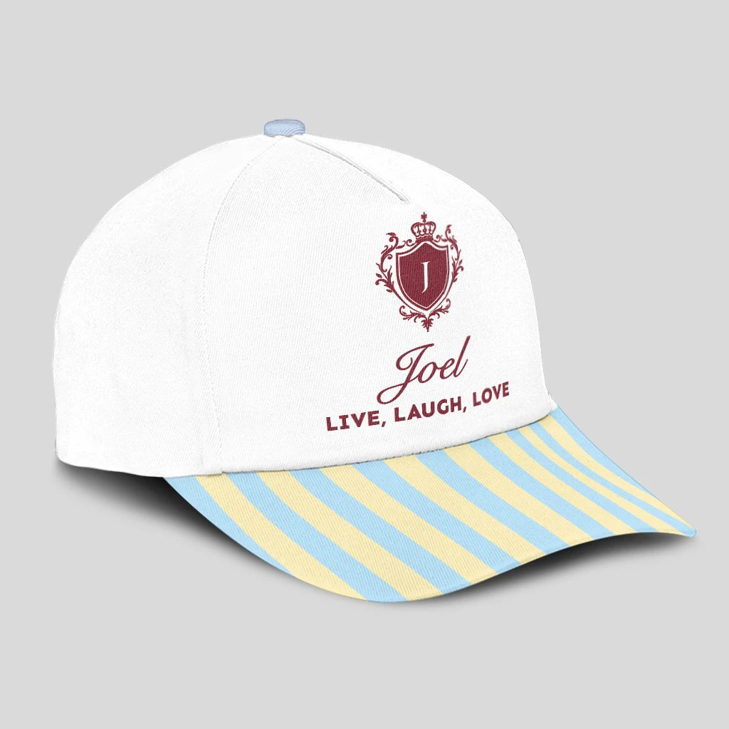 Live Laugh Love Blue And Yellow Luxury Cap JOEL 13K1 C121PF