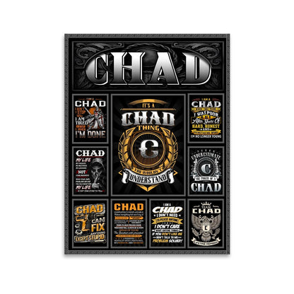CHAD Personalized Sponge Floor Mat – Custom Printed Home Decor 13K1-AR2