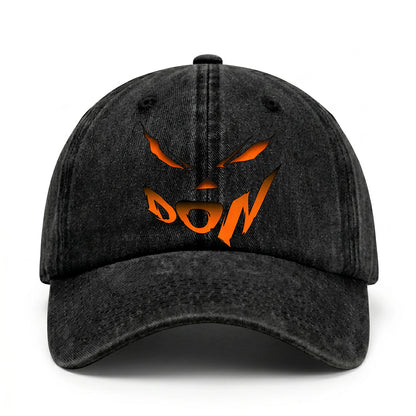 Stay Hungry Pumpkin Chasing Ghosts Funny Washed Cap DON 13K1 C101PF