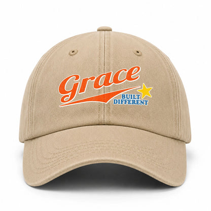 Your Name Built Different Logo Washed Cap GRACE 13K1 C56PF