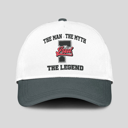 The Man The Myth The Legend Custom Initial Letter And Name Cap FRED 13K1 C38PF