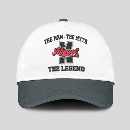 The Man The Myth The Legend Custom Initial Letter And Name Cap MIGUEL 13K1 C38PF