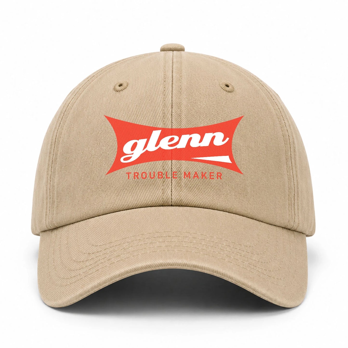 Trouble Maker Red Logo Washed Cap GLENN 13K1 C78PF