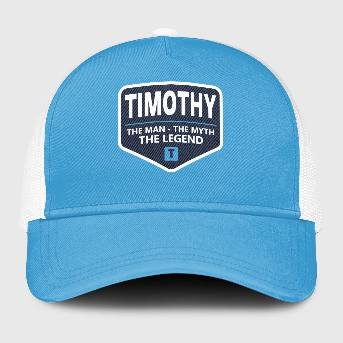 The Man The Myth The Legend Light Blue Mesh Cap TIMOTHY 13K1 C190PF