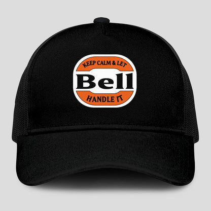 Keep Calm & Let Your Name Handle It Black Mesh Cap BELL 13K1 C199PF