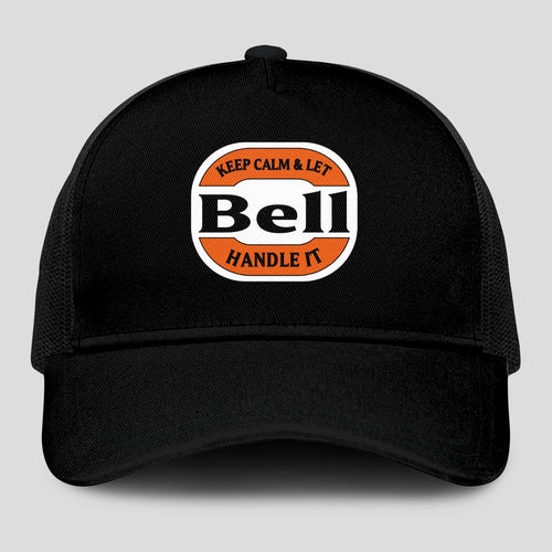 Keep Calm & Let Your Name Handle It Black Mesh Cap BELL 13K1 C199PF