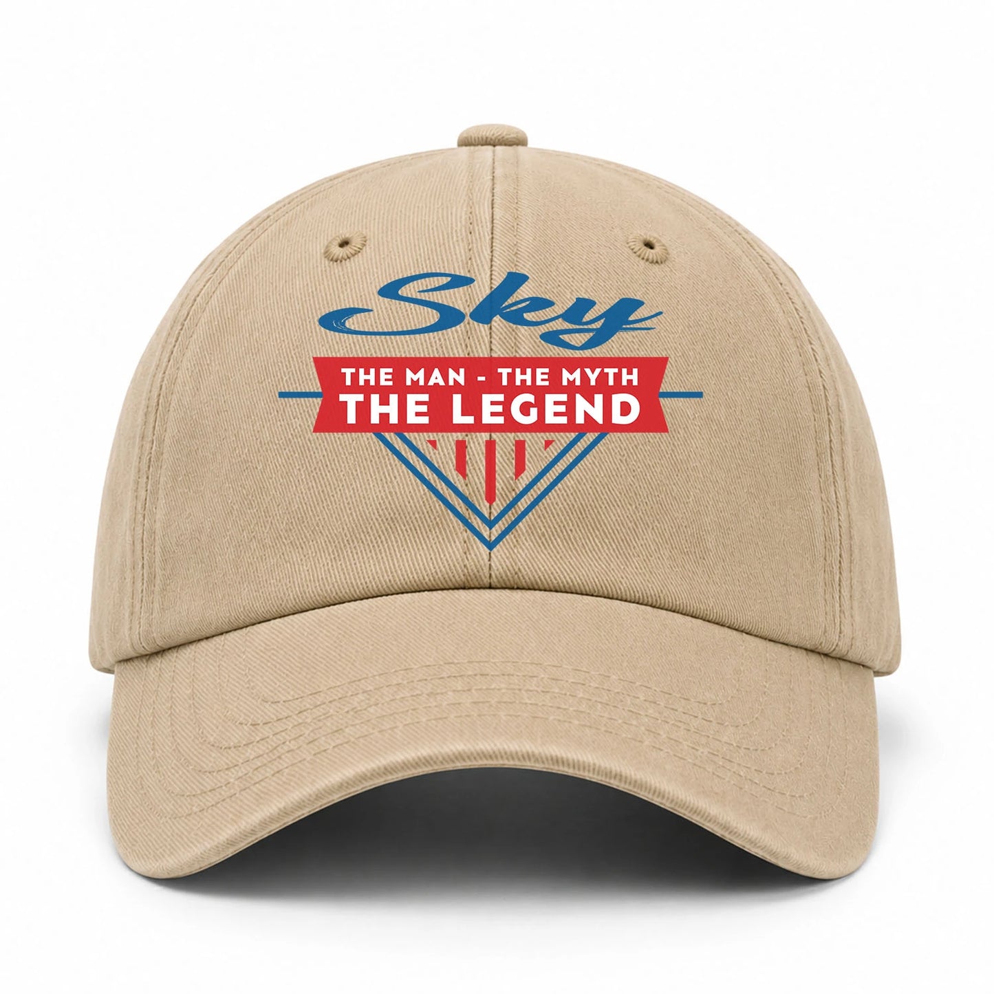 The Man The Myth The Legend Logo Washed Cap SKY 13K1 C37PF