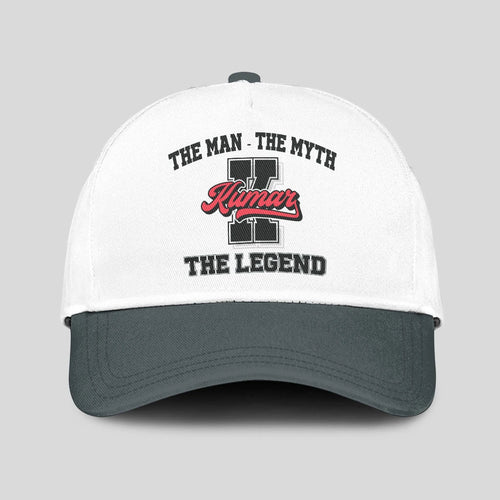 The Man The Myth The Legend Custom Initial Letter And Name Cap KUMAR 13K1 C38PF