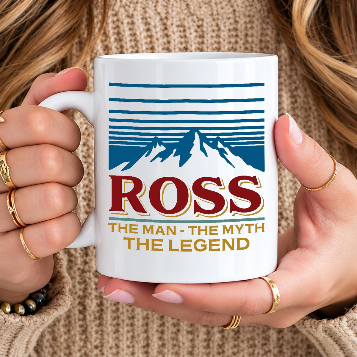 The Man The Myth The Legend Mountain Mug ROSS 13K1 MG04