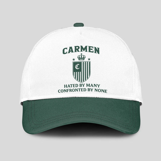 Hated By Many Confronted By None Luxury Logo Cap CARMEN 13K1 C41PF
