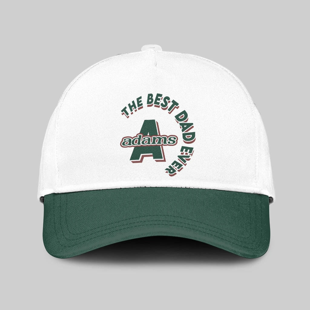 The Best Dad Ever Custom Name Cap ADAMS 13K1 C35PF
