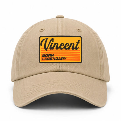 Born Legendary Vintage Washed Cap VINCENT 13K1 C64PF