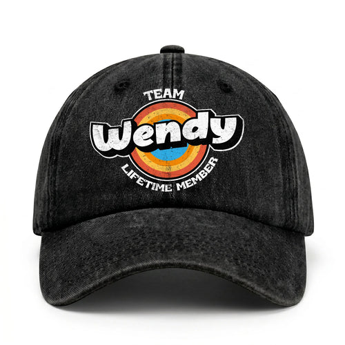 Team Your Name Lifetime Member Logo Cap WENDY 13K1 C66PF