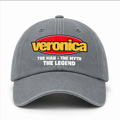 The Man The Myth The Legend Vintage Logo Washed Cap VERONICA 13K1 C162PF