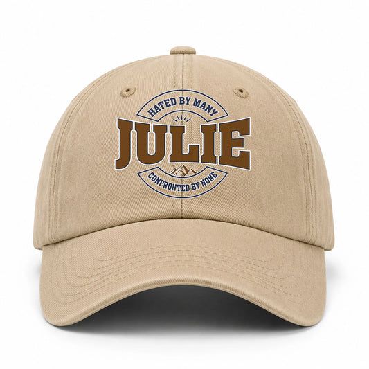 Hated By Many Confronted By None Washed Cap JULIE 13K1 C36PF