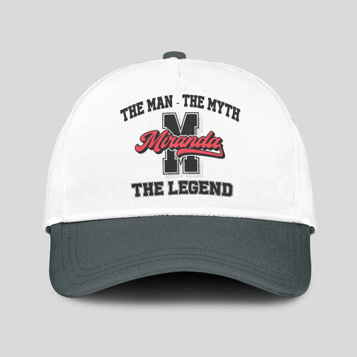 The Man The Myth The Legend Custom Initial Letter And Name Cap MIRANDA 13K1 C38PF
