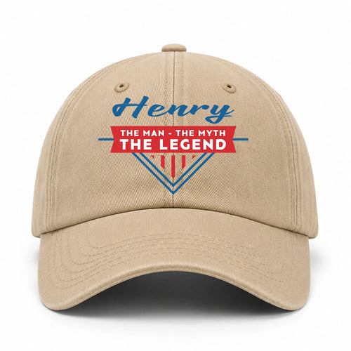 The Man The Myth The Legend Logo Washed Cap HENRY 13K1 C37PF