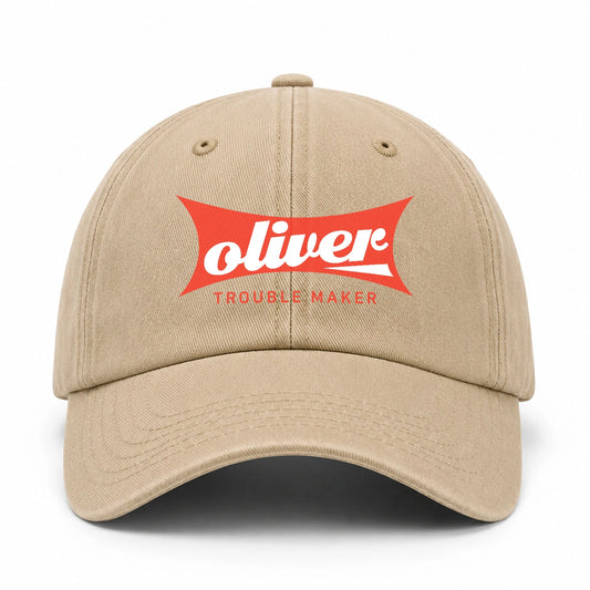 Trouble Maker Red Logo Washed Cap OLIVER 13K1 C78PF