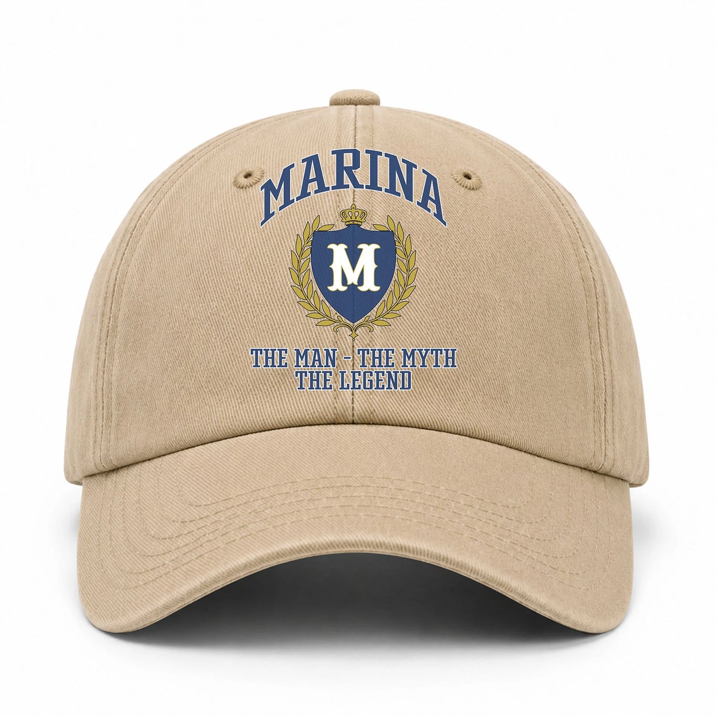 The Man The Myth The Legend Luxury Logo Cap MARINA 13K1 C34PF