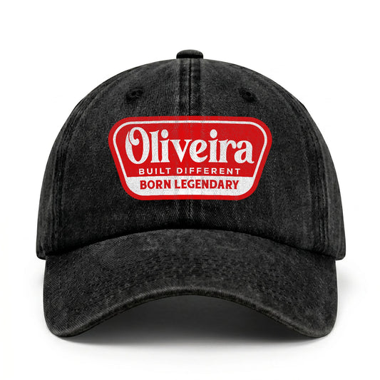 Built Different Born Legendary Red Logo Washed Cap OLIVEIRA 13K1 C63PF