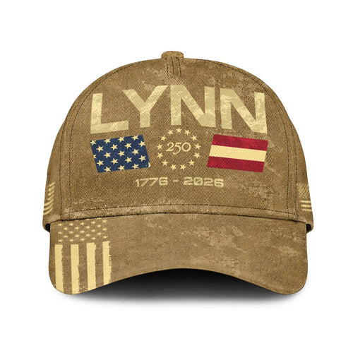 LYNN 13K1-C14PF 250th Anniversary Patriotic Baseball Cap 1776–2026