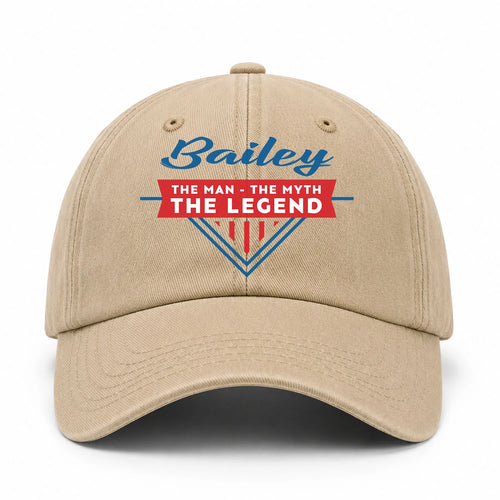 The Man The Myth The Legend Logo Washed Cap BAILEY 13K1 C37PF