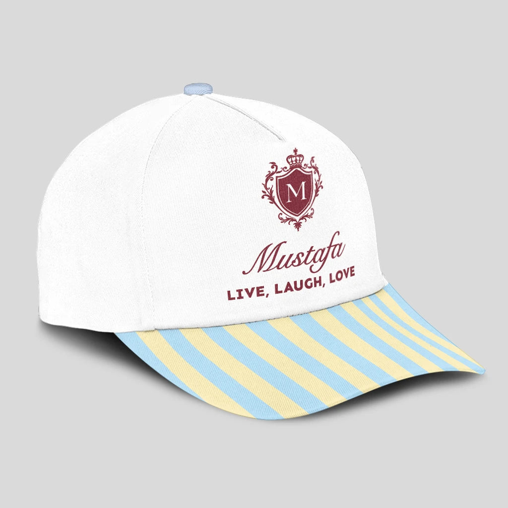Live Laugh Love Blue And Yellow Luxury Cap MUSTAFA 13K1 C121PF