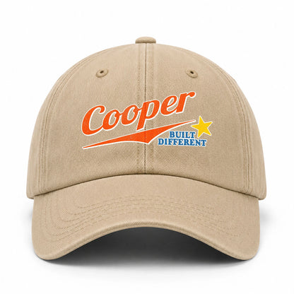 Your Name Built Different Logo Washed Cap COOPER 13K1 C56PF