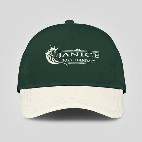 Born Legendary Lion Logo Sage Green And Beige Cap JANICE 13K1 C182PF