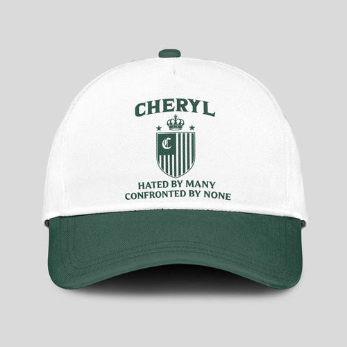 Hated By Many Confronted By None Luxury Logo Cap CHERYL 13K1 C41PF