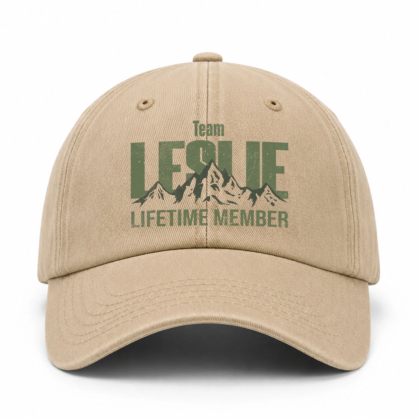 Team Your Name Lifetime Member Mountain Cap LESLIE 13K1 C58PF