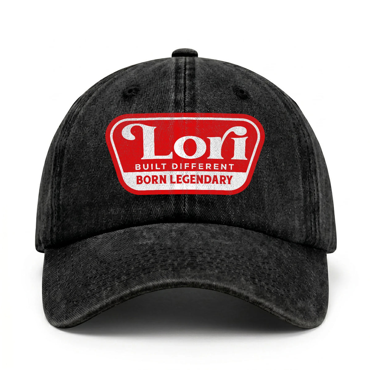 Built Different Born Legendary Red Logo Washed Cap LORI 13K1 C63PF