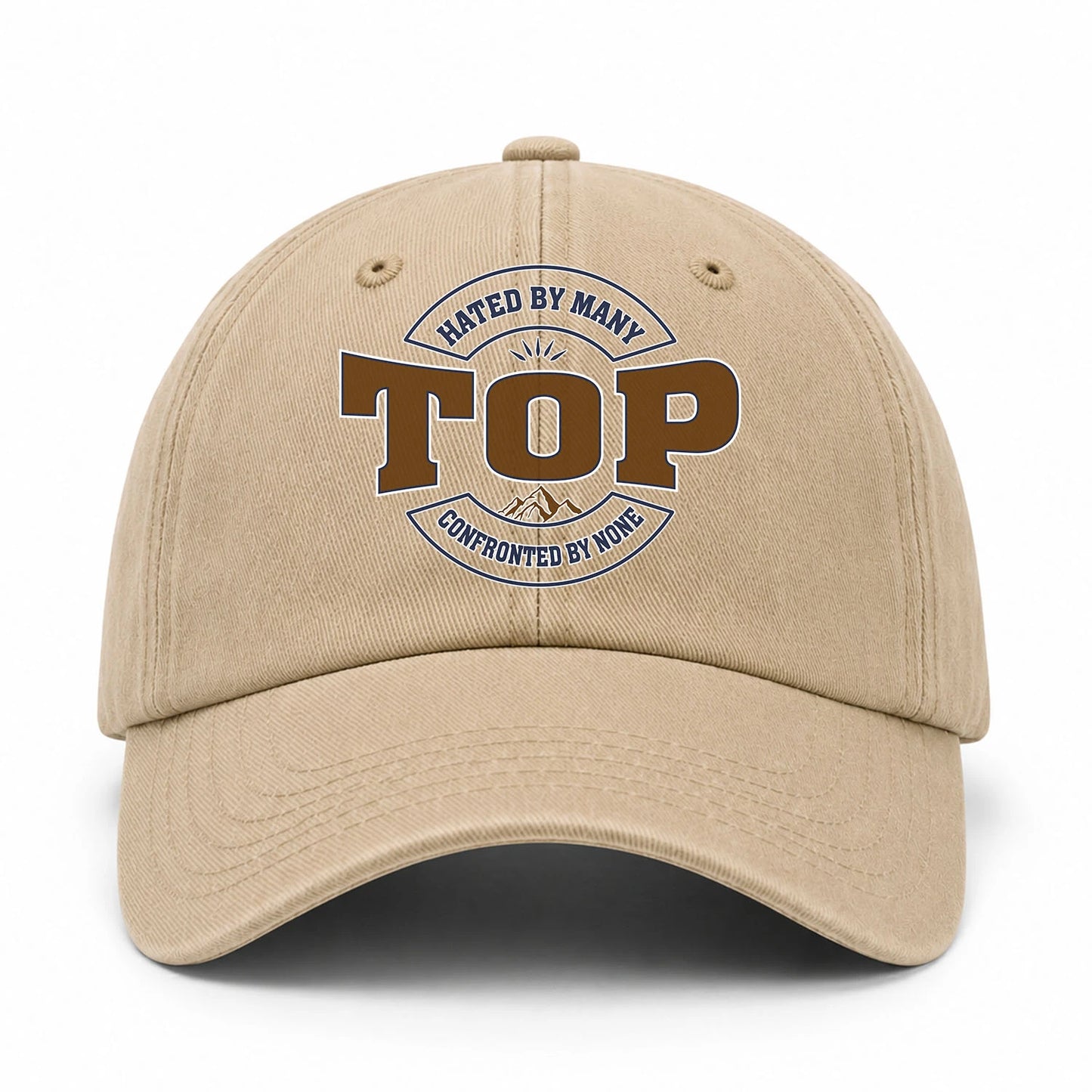 Hated By Many Confronted By None Washed Cap TOP 13K1 C36PF