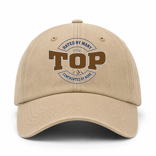 Hated By Many Confronted By None Washed Cap TOP 13K1 C36PF