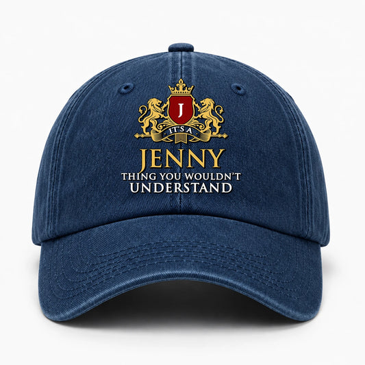 It's A Your Name Thing You Wouldn't Understand Royal Blue Washed Cap JENNY 13K1 C184PF