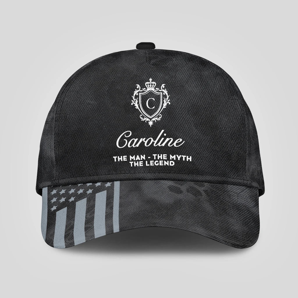 The Man The Myth The Legend America Black Camo Cap CAROLINE 13K1 C173PF