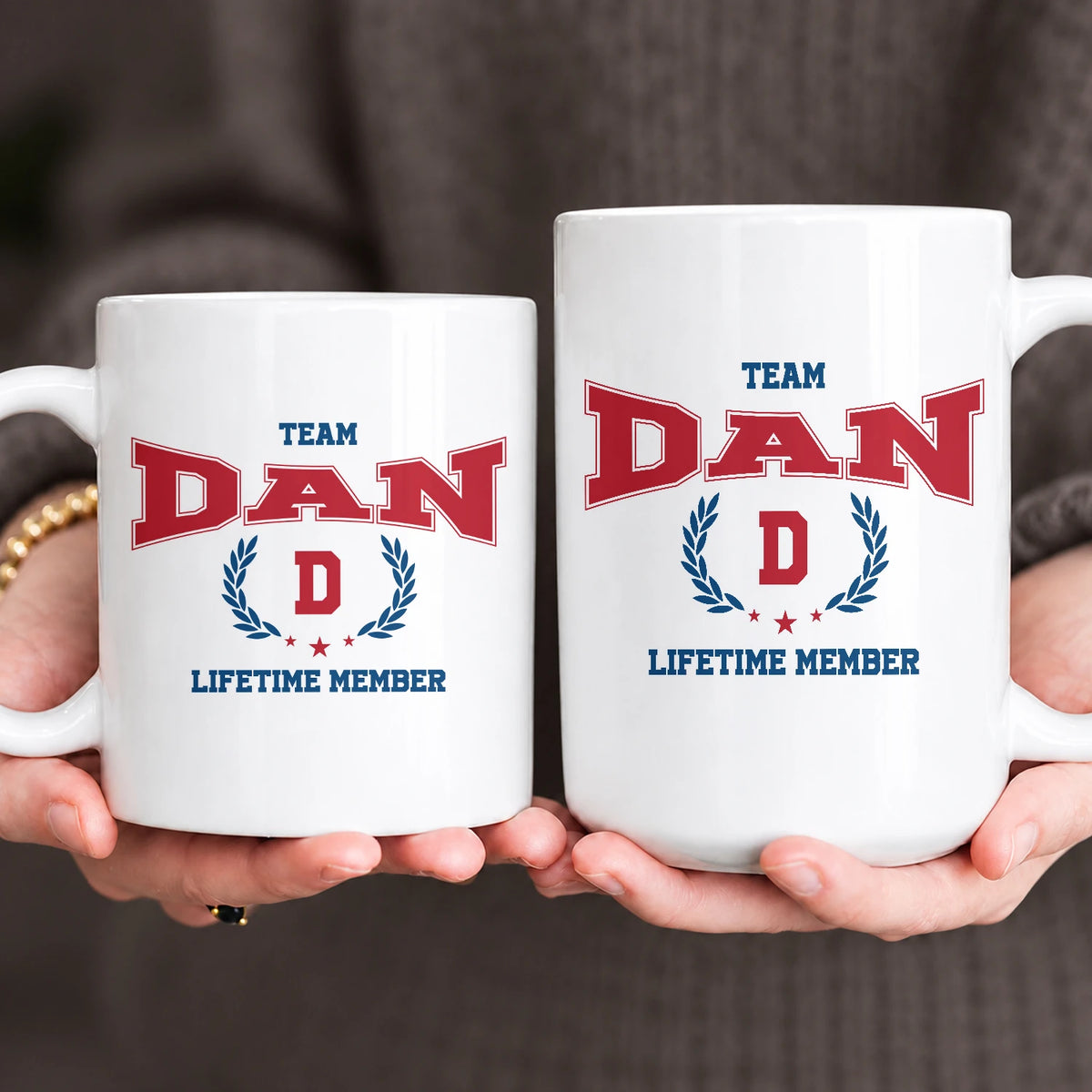 Team Your Name Lifetime Member Sporty Mug DAN 13K1 MG09
