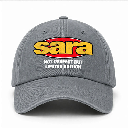 Your Name Not Perfect But Limited Edition Red Logo Washed Cap SARA 13K1 C84PF